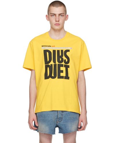 Doublet Ai Generated T-shirt - Yellow
