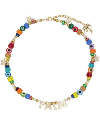 Palm Angels 'palm' Beads Necklace - Multicolor