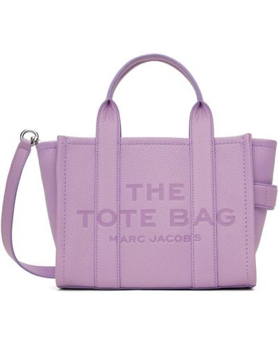 Marc Jacobs 'the Leather Small' Tote - Purple
