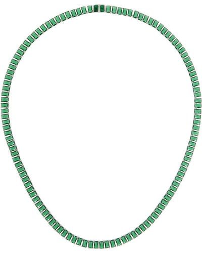 Hatton Labs Emerald Cut Tennis Chain Necklace - Multicolour