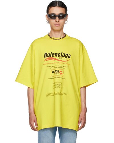 Balenciaga ボックス T シャツ - イエロー