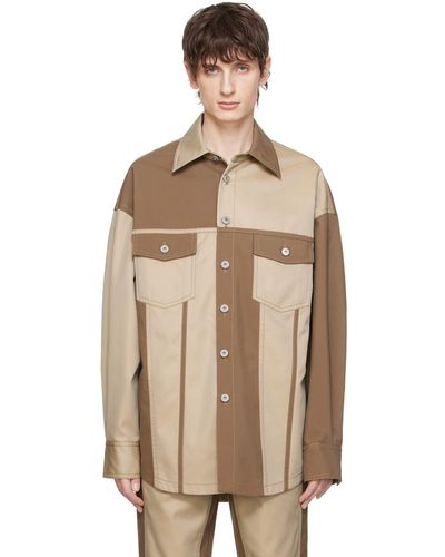 Feng Chen Wang Panelled Jacket - Natural