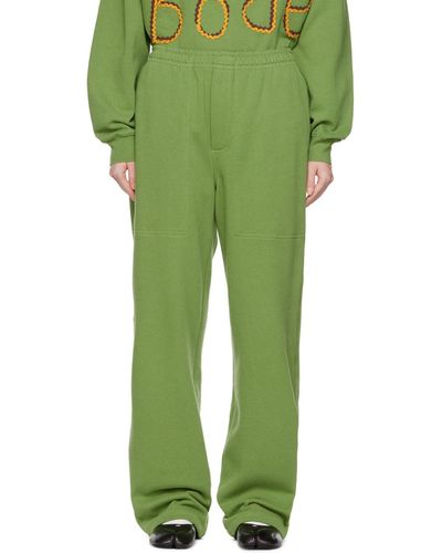 Bode Pantalon de survêtement vert
