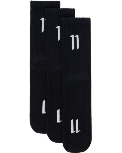 Boris Bidjan Saberi 11 Three-Pack Socks - Black