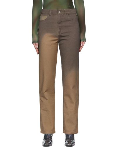 Paloma Wool Pantalon Iglu brun exclusif à SSENSE - Marron
