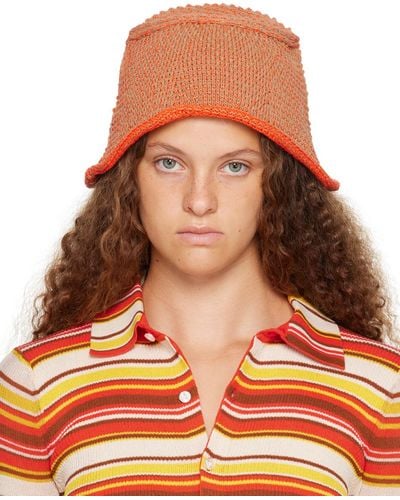 Eckhaus Latta Field Bucket Hat - Orange