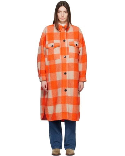 Isabel Marant Fontizi Coat - Orange