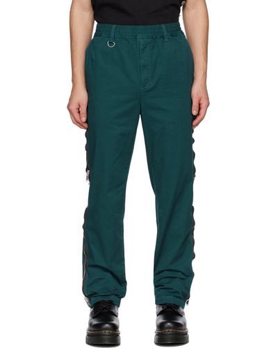 Undercoverism Zip Trousers - Green