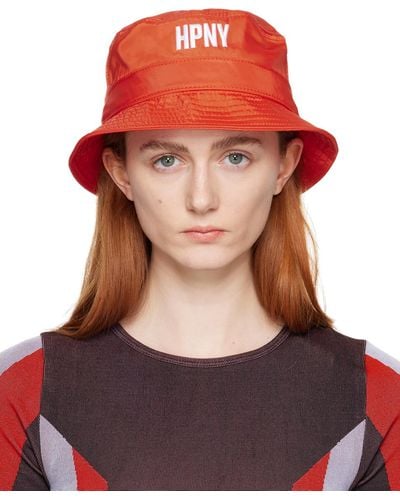 Heron Preston Orange 'hpny' Bucket Hat - Red