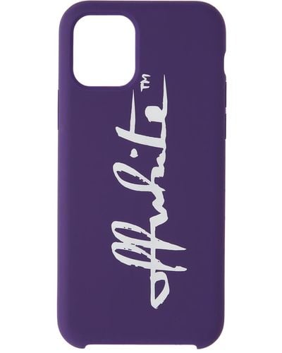 Off-White c/o Virgil Abloh Off- Logo Iphone 11 Pro Case - Purple