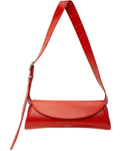Jil Sander Cannolo Small Bag - Red