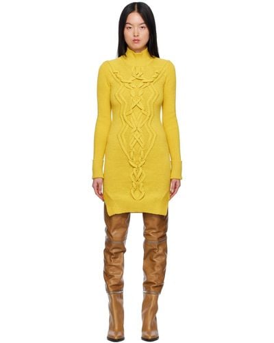 Isabel Marant Yellow Atina Minidress