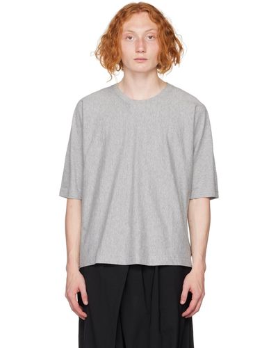 Homme Plissé Issey Miyake T-shirt release-t gris