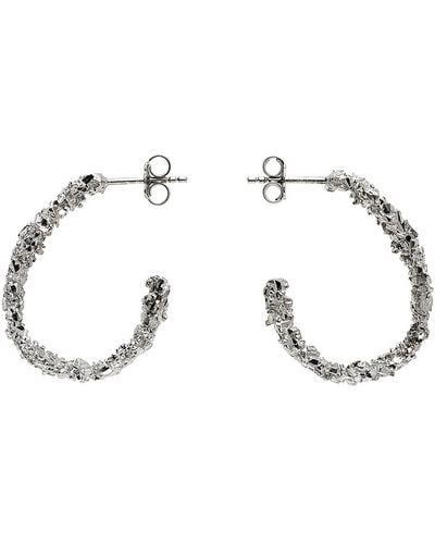 Veneda Carter Vc003 Medium Open Hoop Earrings - Black