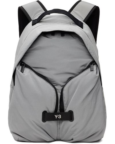 Y-3 Gray Tech Backpack