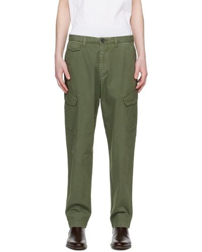 PS by Paul Smith Green Flap Pocket Cargo Trousers