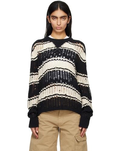 Eytys Black & Off-white Jaxon Sweater