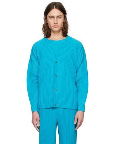 Homme Plissé Issey Miyake Monthly Colour March Cardigan - Blue