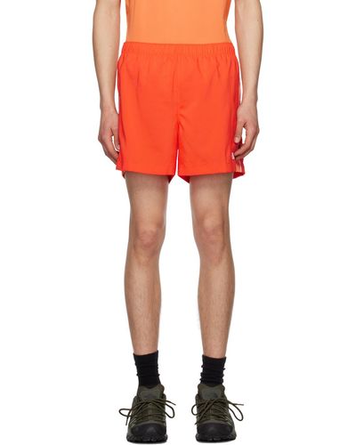 The North Face Orange Elevation Shorts - Red