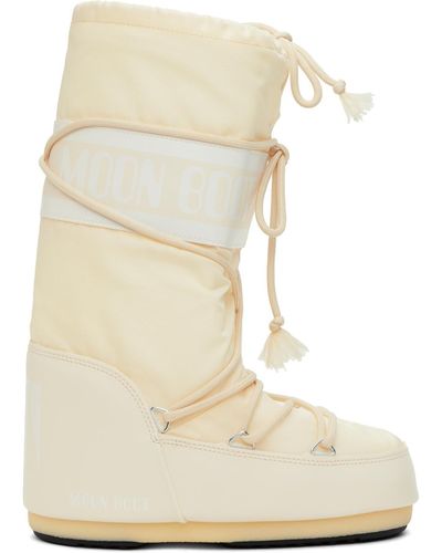 Moon Boot Off-white Icon Boots - Natural