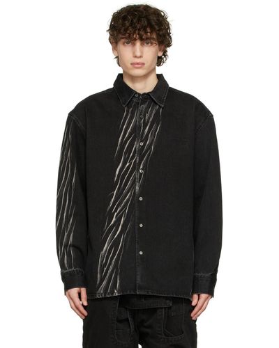 Xander Zhou Denim Shirt - Black