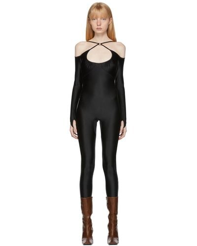 KNWLS Nulle Alter Cross Neck Catsuit - Black