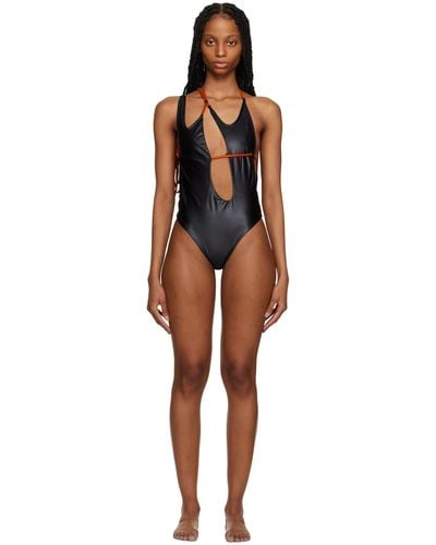 OTTOLINGER Black Laced One-piece Swimsuit