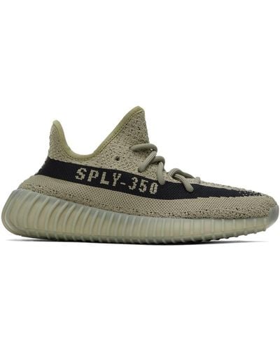 Yeezy Green Boost 350 V2 Trainers - Black
