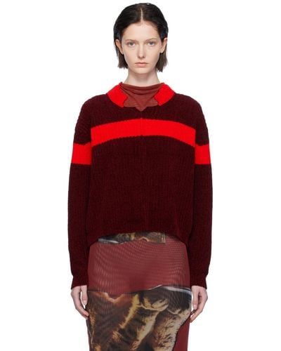OTTOLINGER Striped Sweater - Red
