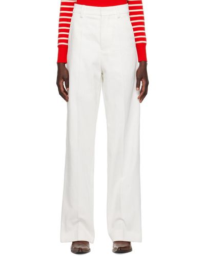 Ami Paris Pantalon blanc à quatre poches - Multicolore