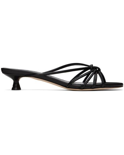 Aeyde Milla Heeled Sandals - Black