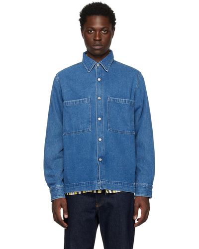 Schnayderman's Workwear Denim Jacket - Blue
