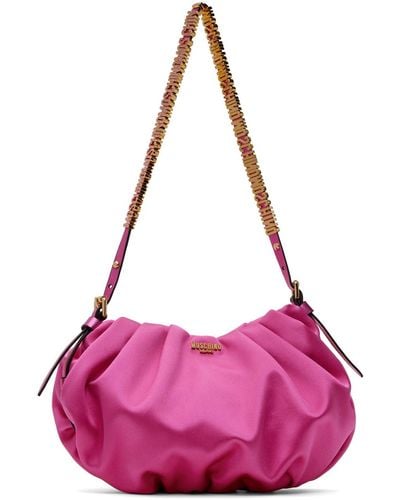 Moschino Pink Mini Lettering Bag - Purple
