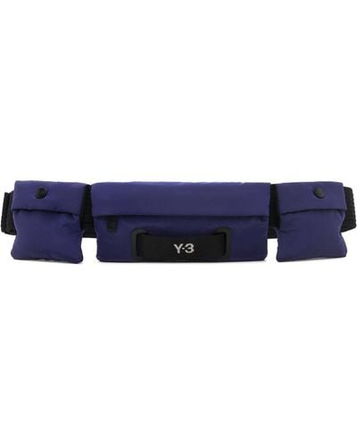Y-3 Blue Utility Belt Bag - Black