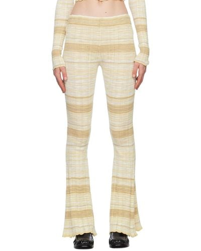 Acne Studios Ssense Exclusive Lounge Trousers - Natural