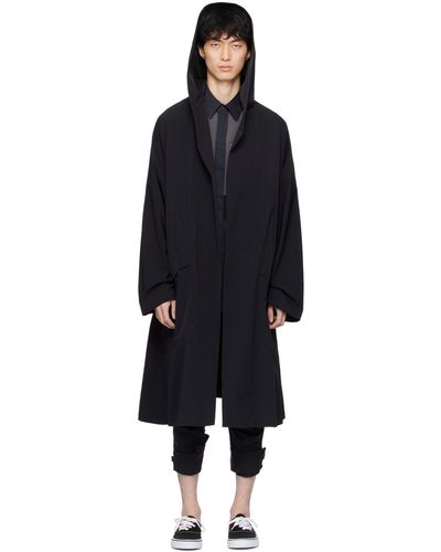Fumito Ganryu Tech Robe Coat - Black