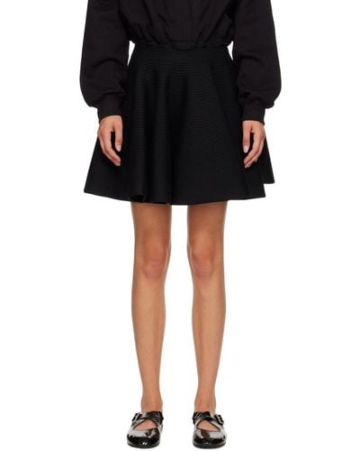 Alaïa Black Circular Miniskirt