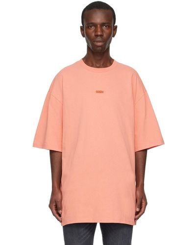 032c Terra オーバーサイズ Tシャツ - ピンク