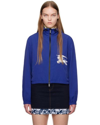 Burberry Cropped Jacket - Blue