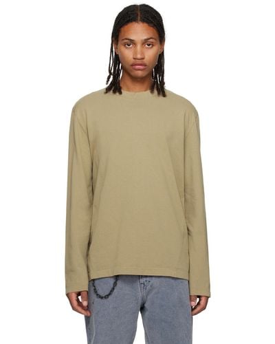 Our Legacy Beige Twisted Long Sleeve T-shirt - Multicolour