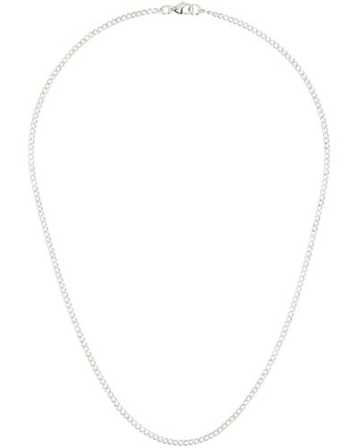 MAPLE Curb Chain 4mm Necklace - White