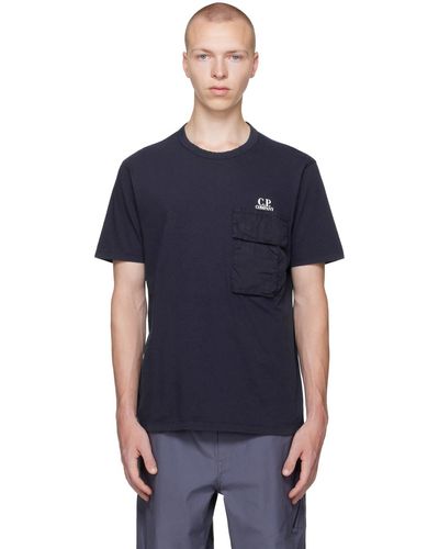 C.P. Company ネイビー ポケットtシャツ - ブルー