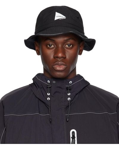 and wander Gramicci Edition Nyco Bucket Hat - Black