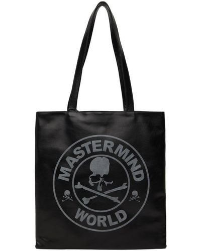 MASTERMIND WORLD Mw Leather Tote - Black