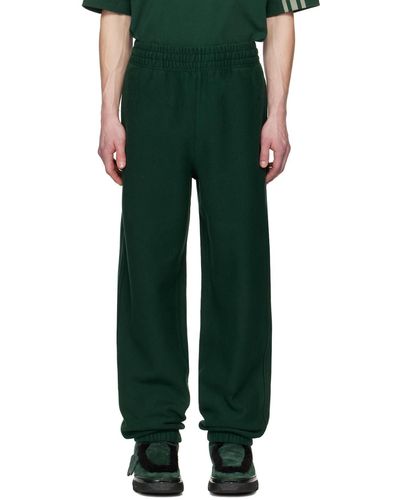 Burberry Pantalon de survêtement vert à cordon coulissant
