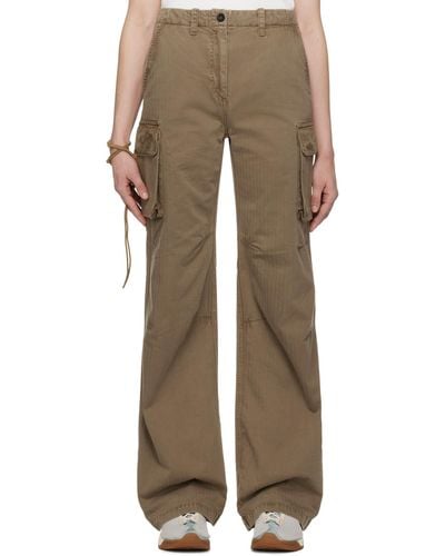Our Legacy Beige Peak Cargo Trousers - Natural