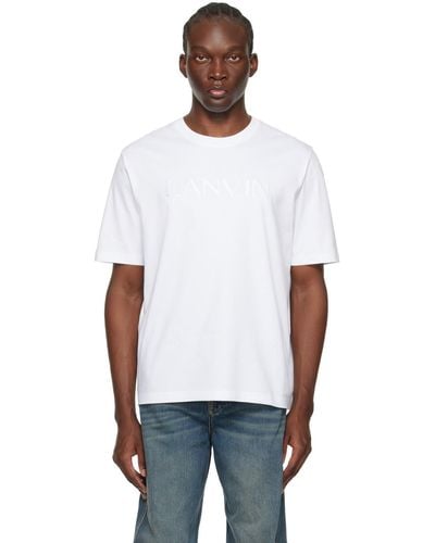 Lanvin ホワイト オーバーサイズ Tシャツ