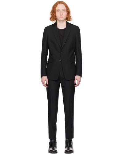 Dries Van Noten Black Slim Fit Suit