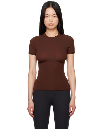 Skims T-shirt brun - fits everybody - Noir
