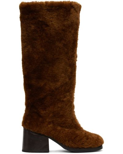 TACH Ssense Exclusive Sherpa Boots - Brown